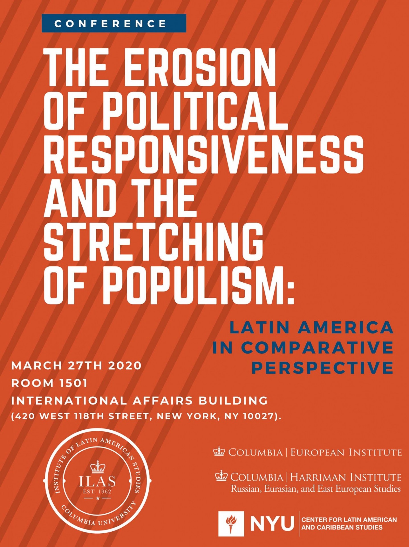 Flyer for Latin America in Comparative Perspective Conference