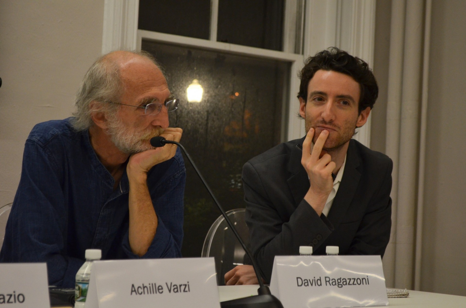 Panelists Achille Varzi and David Ragazzoni
