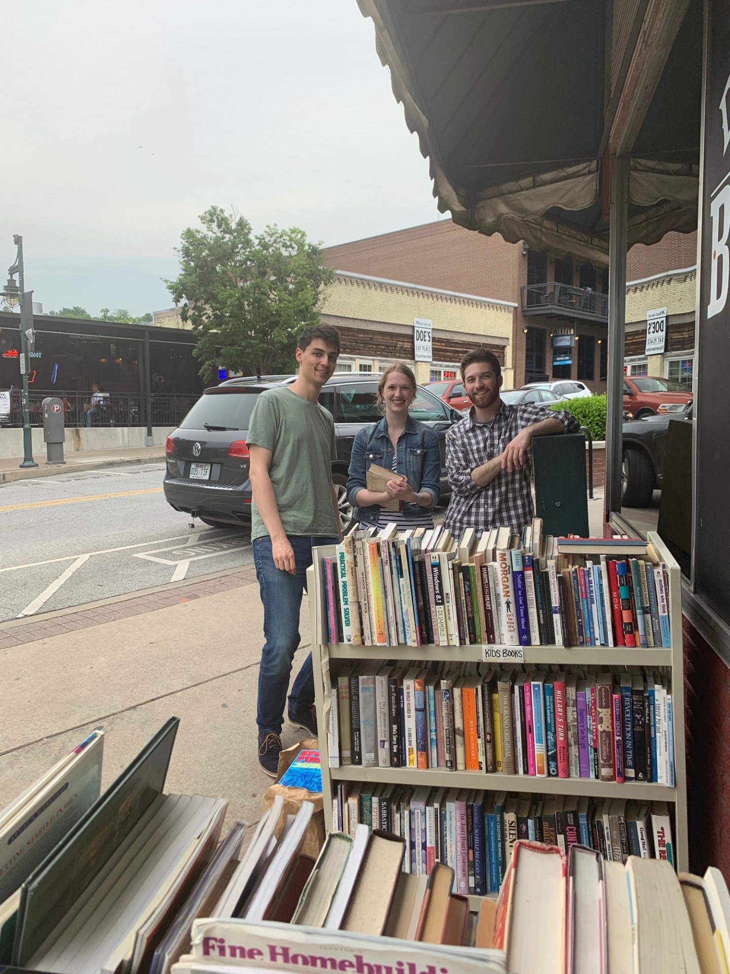 CWAR Fellows outside a local Fayetteville bookshop
