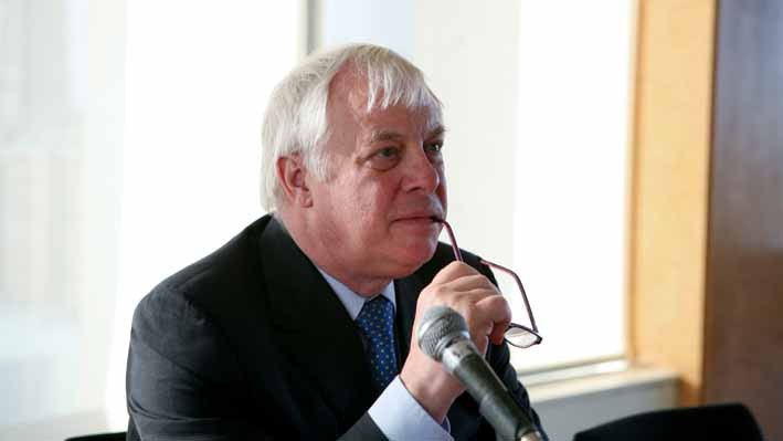 Lord Christopher Patten speaks at Columbia University event