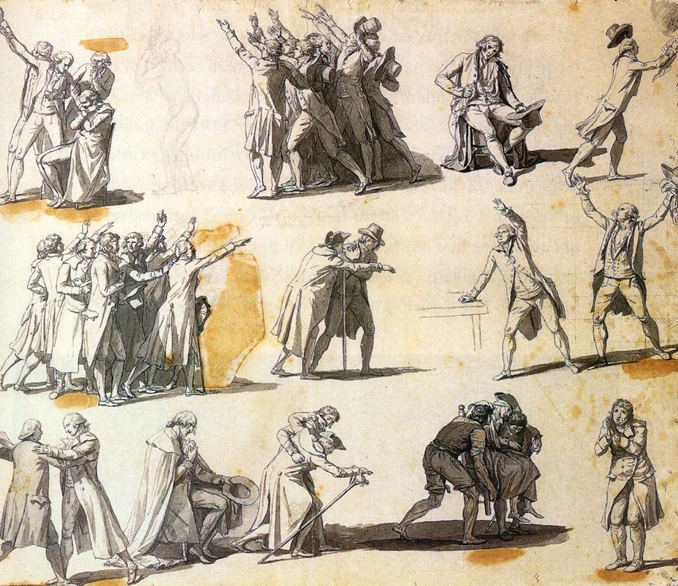 Sketch by Jacques-Louis David