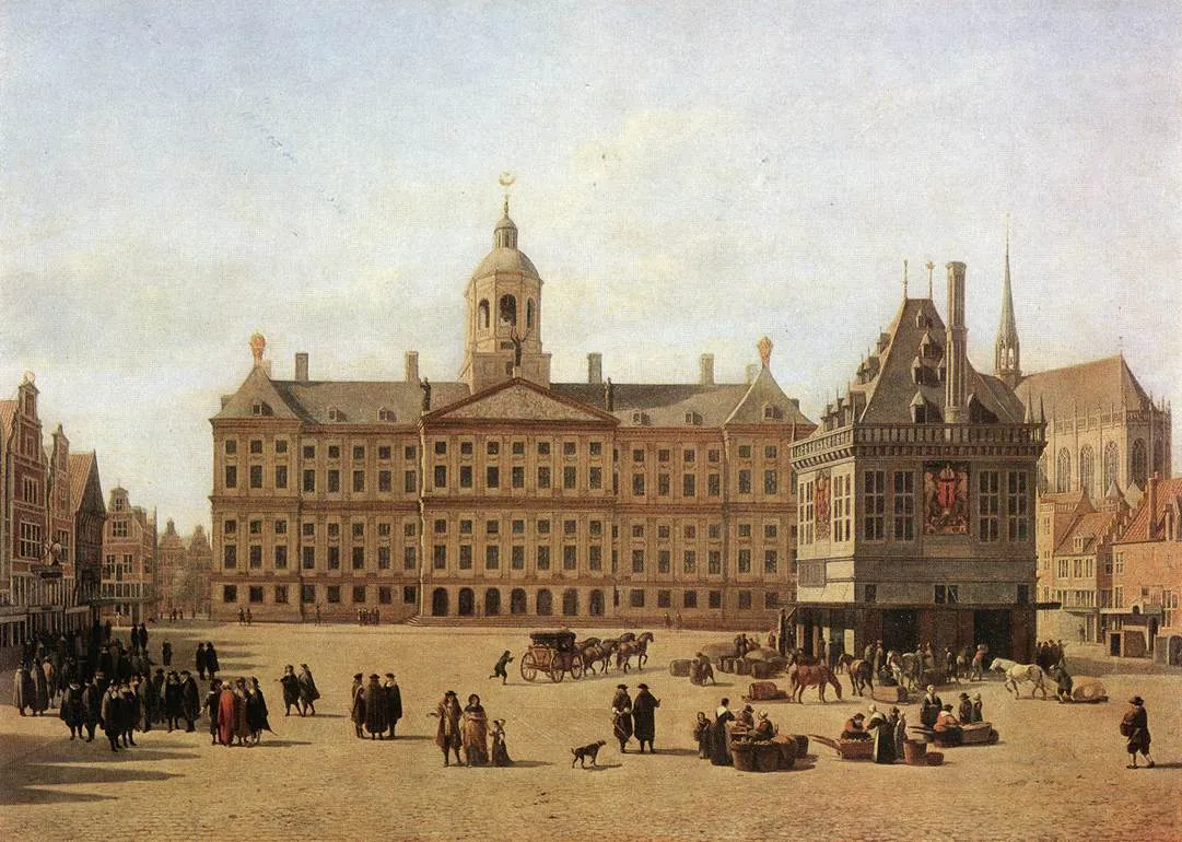 Dam Square, painted by Gerrit Berckheyde