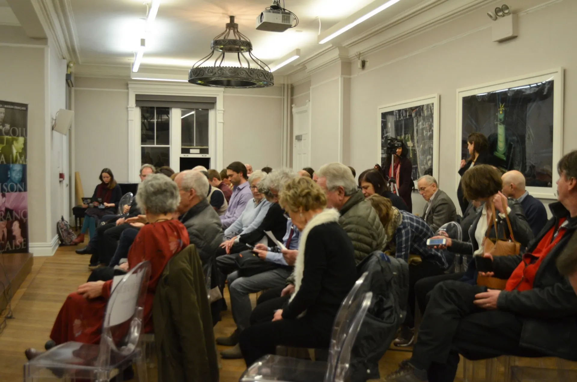 The audience at the event
