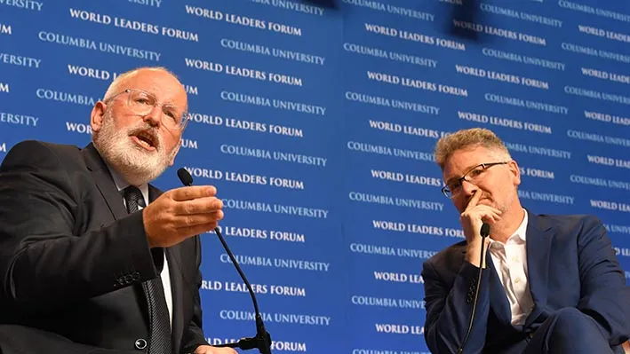 Frans Timmermans and Professor Adam Tooze