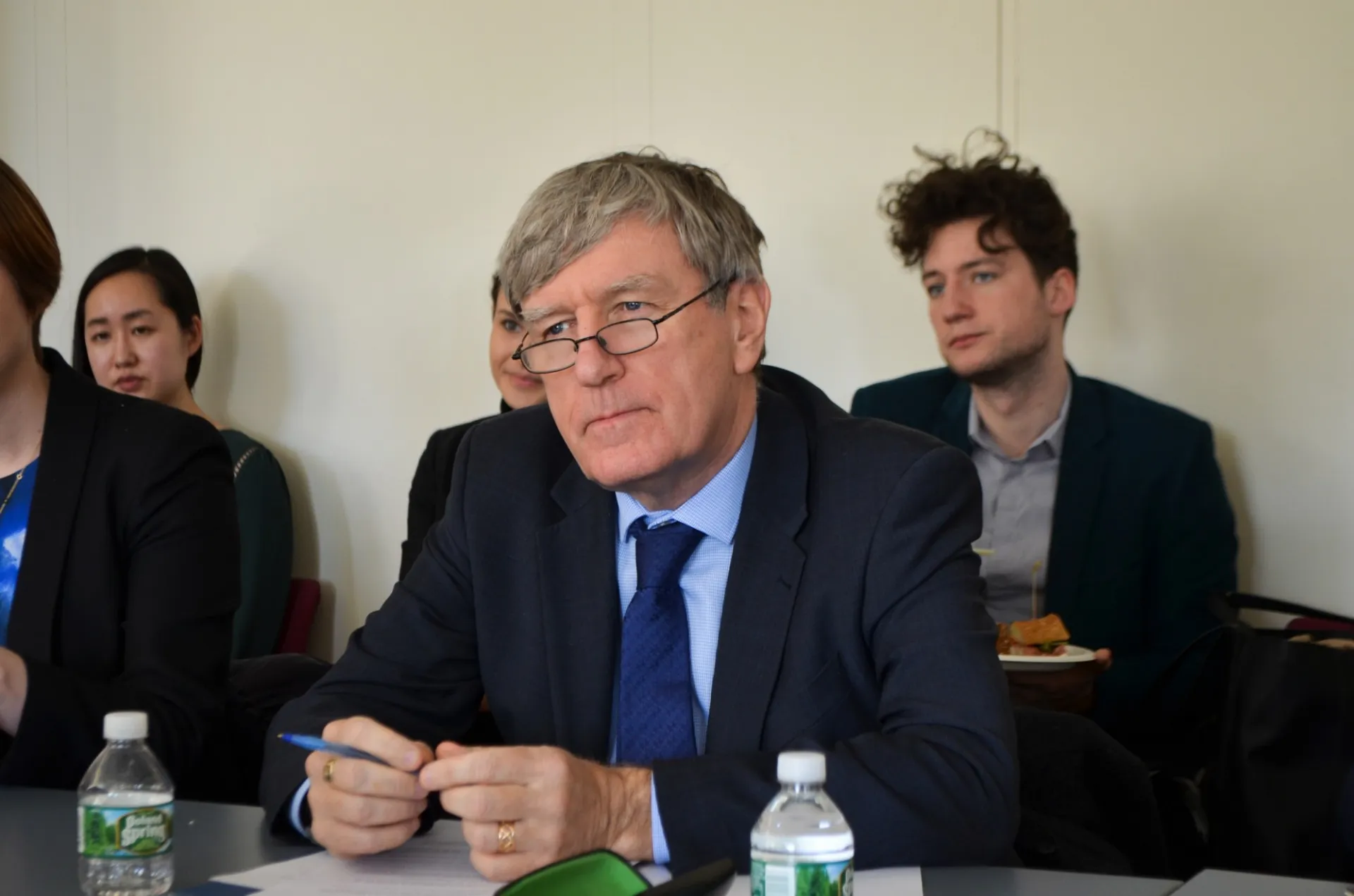 Ambassador Mulhall listens to Columbia students 