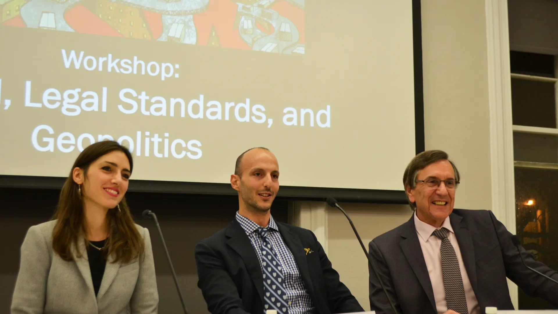 Panelists Maria Adele Carrai, Vasileios Trigkas, and Mark Aronchik