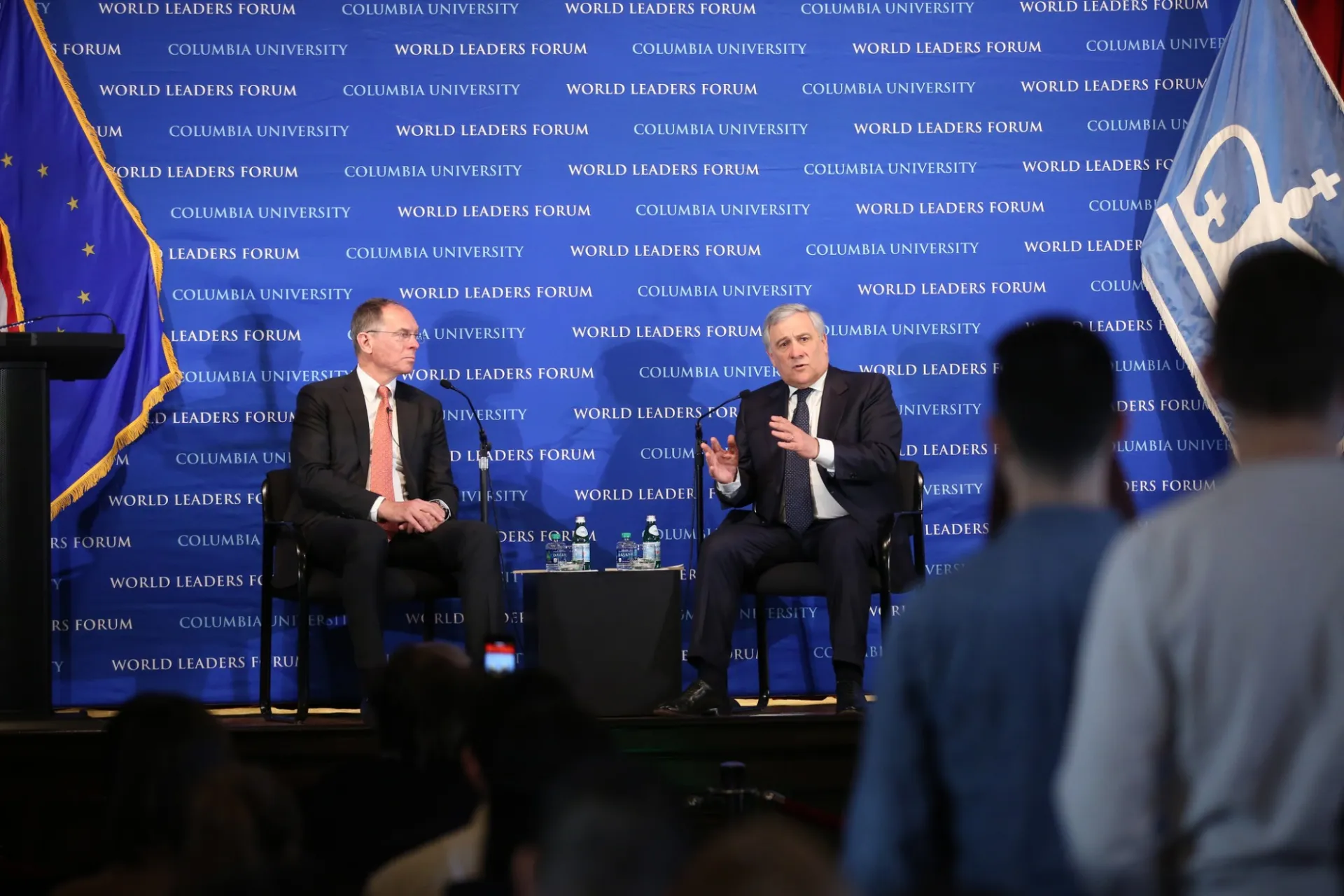 Jan Svejnar and Antonio Tajani