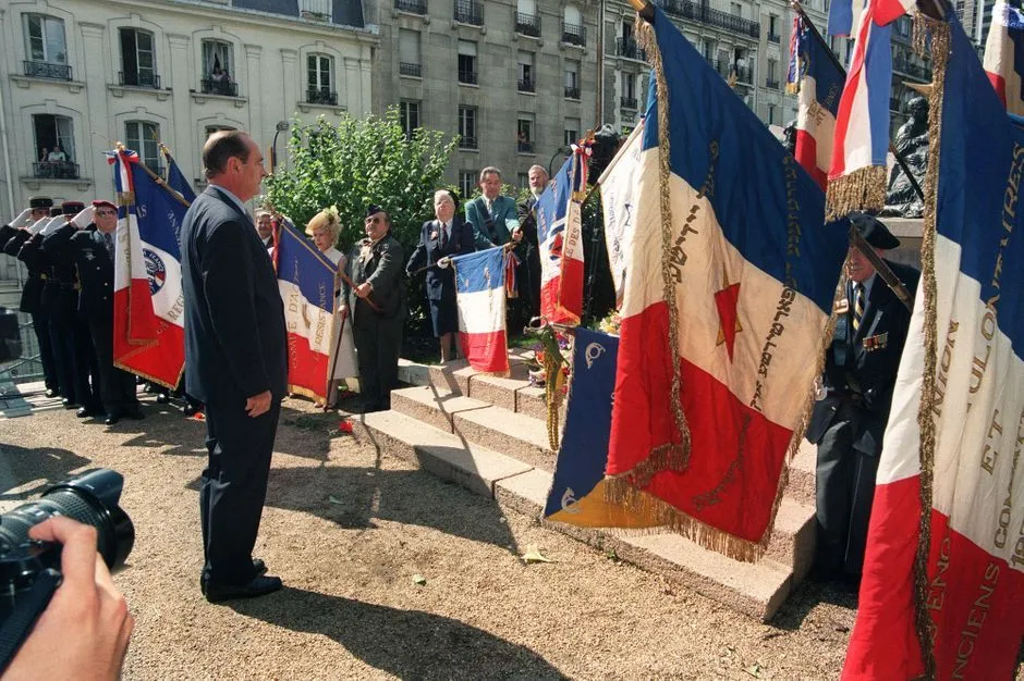 Jacques Chirac on the 16th of July, 1995 