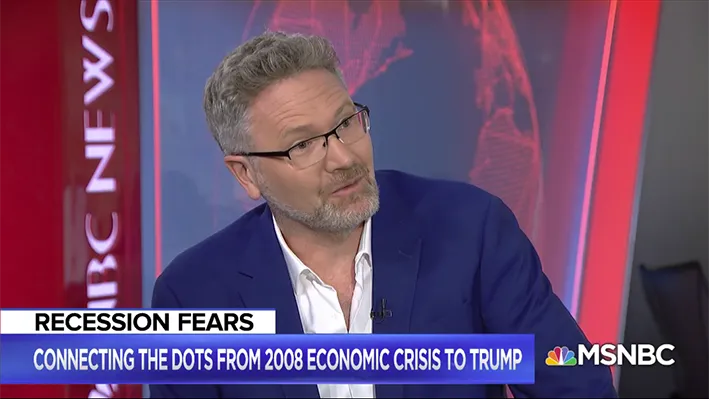 Adam Tooze speaking on MSNBC