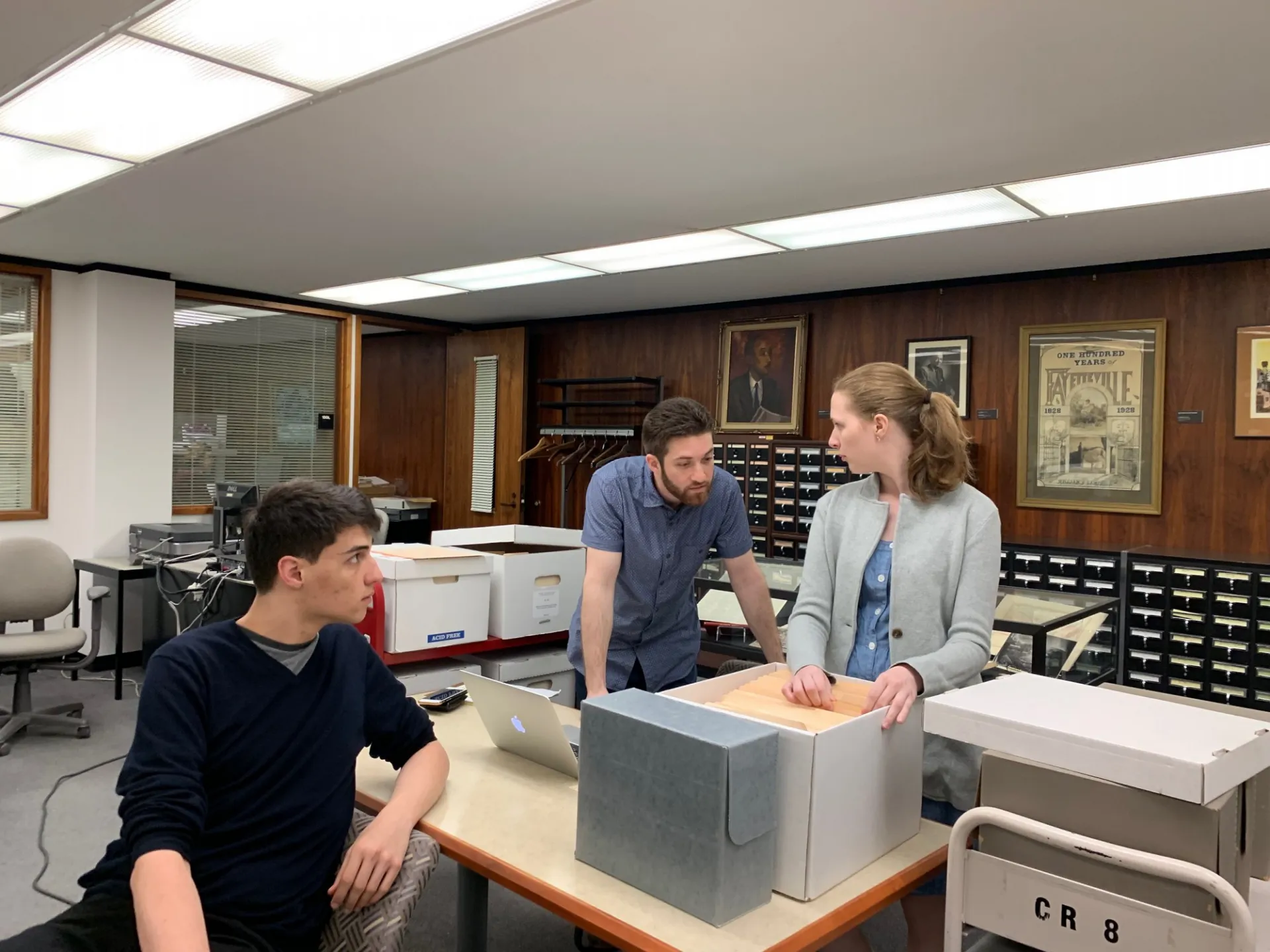 CWAR Fellows at the University of Arkansas archives