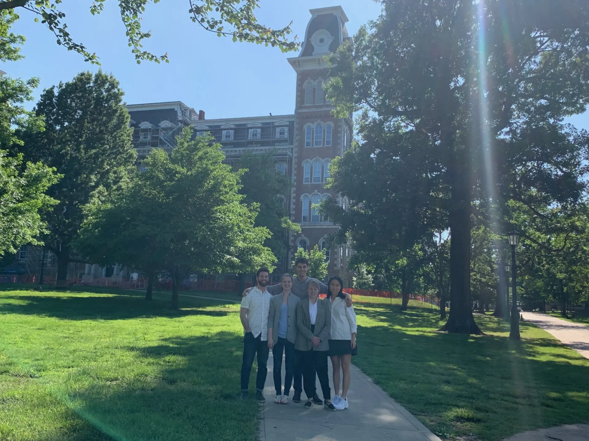 CWAR Fellows with Prof. Victoria Phillips at the University of Arkansas