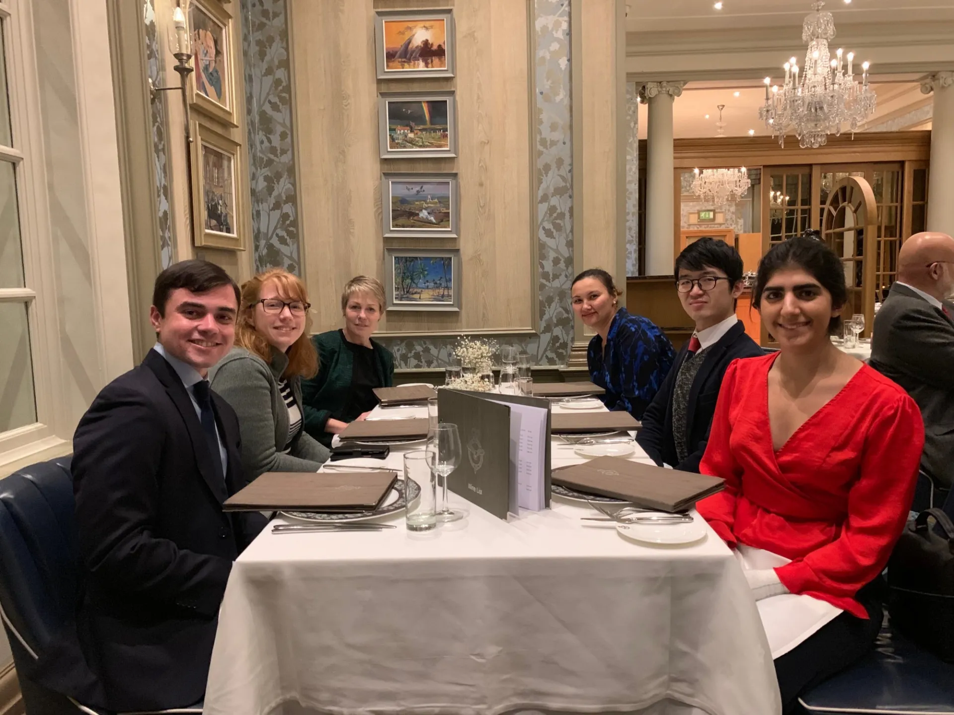 CWAR Fellows and Professor Victoria Phillips at the Royal Air Force Club