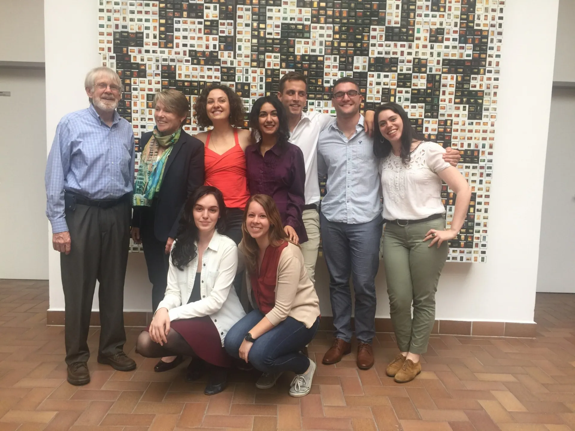 A. Ross Johnson (far left), with Victoria Phillips (second from left) and the first group of CWAR Fellows in 2016.