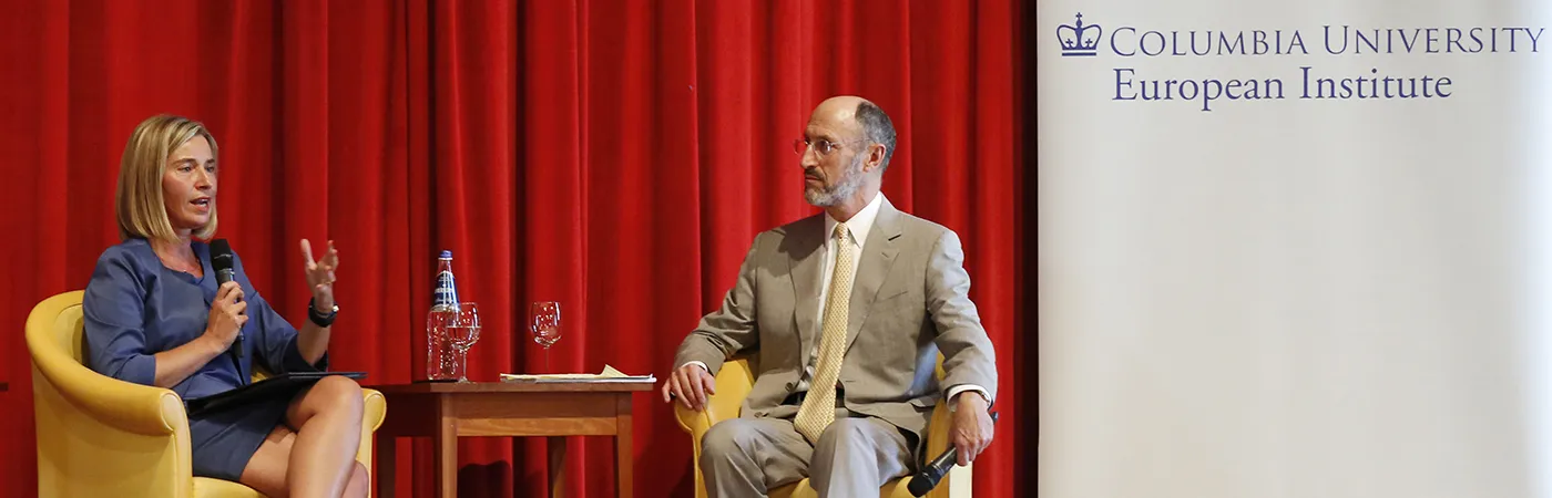Federica Mogherini in conversation with Jack Snyder